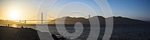 Golden Gate Bridge Panorama at Sunset