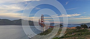 Golden Gate Bridge panoramic view