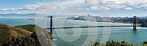Golden Gate Bridge with San Fran Skyline photo