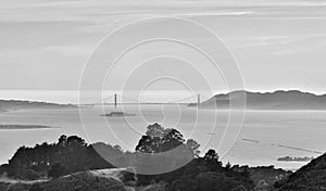 The Golden Gate Bridge of San Francisco from Berkeley Hills photo