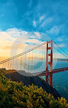 Golden Gate Bridge in San Francisco, CA