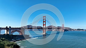 Golden Gate Bridge at San Francisco in California United States.