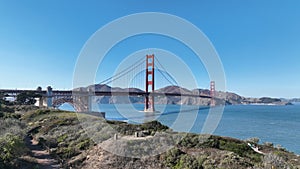 Golden Gate Bridge at San Francisco in California United States.