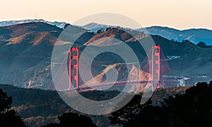 Golden Gate Bridge in San Francisco California USA