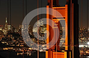 Golden Gate Bridge & San Francisco at night