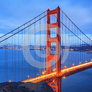Golden Gate Bridge, San Francisco at night