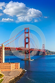 Golden Gate Bridge San Francisco from Presidio California