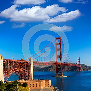 Golden Gate Bridge San Francisco from Presidio California