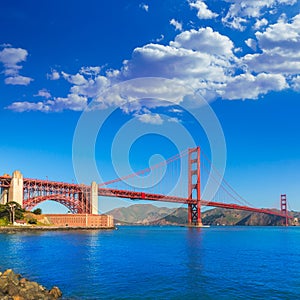 Golden Gate Bridge San Francisco from Presidio California