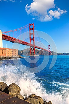 Golden Gate Bridge San Francisco from Presidio California