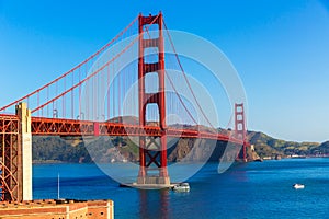 Golden Gate Bridge San Francisco from Presidio California