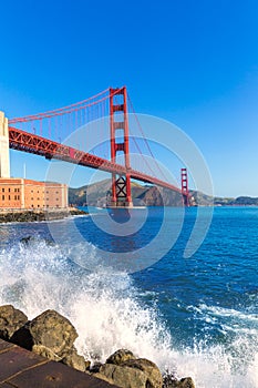 Golden Gate Bridge San Francisco from Presidio California