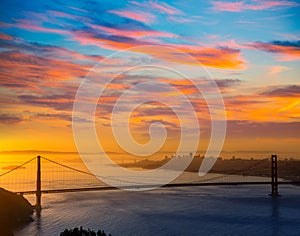 Golden Gate Bridge San Francisco sunrise California