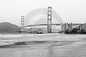 Golden Gate Bridge in San Francisco at sunset