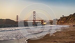 Golden Gate Bridge San Francisco at Sunset