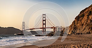 Golden Gate Bridge San Francisco at Sunset