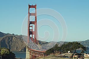 Golden Gate bridge, San-Francisco,USA ,view from Baker beach.