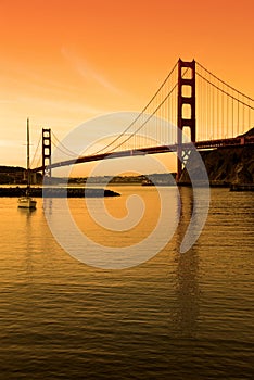 Golden Gate Bridge, SF sunset