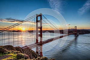 Golden Gate Bridge at Sunrise