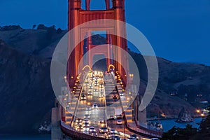 Golden Gate Bridge at sunrise, San Francisco USA