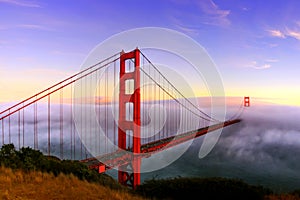 Golden Gate Bridge at Sunset photo