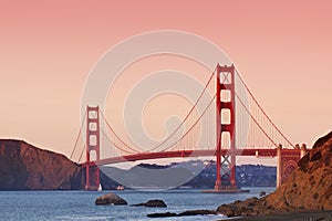 Golden Gate Bridge at Sunset