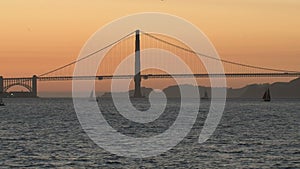 The Golden Gate Bridge sunset ,San Francisco