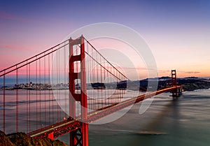 Golden Gate Bridge at Sunset