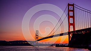 Golden Gate Bridge and Super Tanker