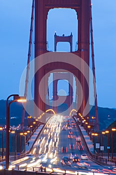 Golden Gate Bridge at twilight