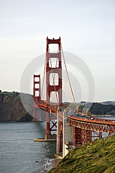 Golden Gate bridge with view to Marin County
