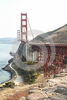 Golden Gate Bridge from viewpoint, San Francisco