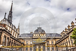 Golden Gate Court Appeals Palace Justice Sainte Chapelle Paris France