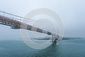 Golden Gate Disappearing into Fog