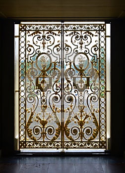 Golden gate door at Paleis het Loo, The Netherlands