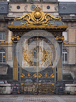 Zlatý brána z palác z spravodlivosť v citovať ostrov v paríž 
