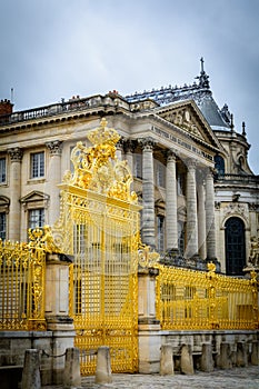 Golden gate of Versailles palace