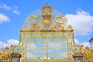 Golden Gate of Versailles Palace France