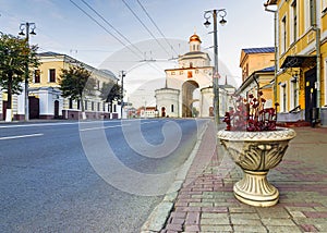 The Golden Gate in Vladimir. Gold ring of Russia