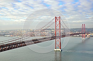 Golden gates bridge in Lisbon