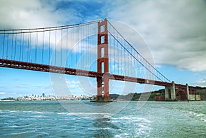 Golden Gates bridge in San Francisco bay
