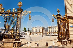 Golden gates to Place Stanislas, Nancy, France photo