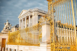 Golden gates in Versailles, France