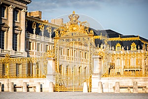 Golden gates in Versailles, France