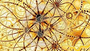 Golden Geometric Abstract Network