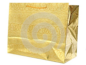 Golden gift bag