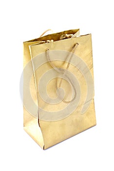 Golden gift bag