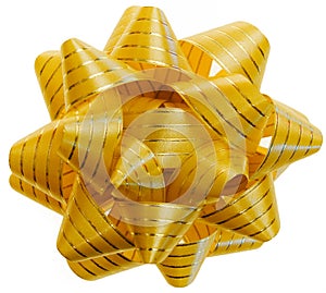 Golden Gift Bow