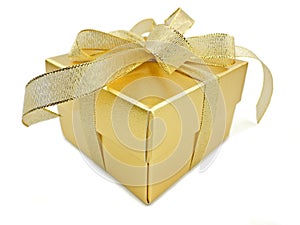 Golden gift box