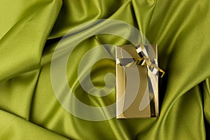 Golden gift box